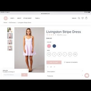 NWT Lauren James Livingston seersucker dress